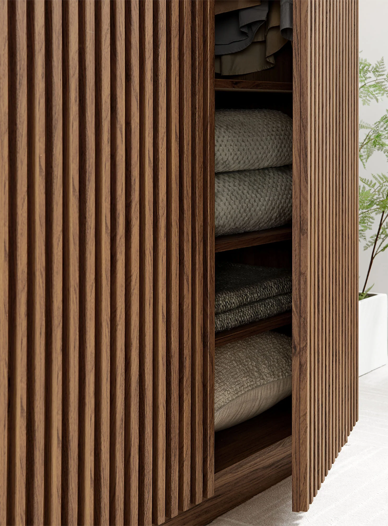 Chateau 2-Door Closet ,Walnut Chateau 2-Door Closet ,Walnut