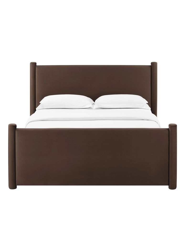 Mariselle King Plaform Bed,Mulberry