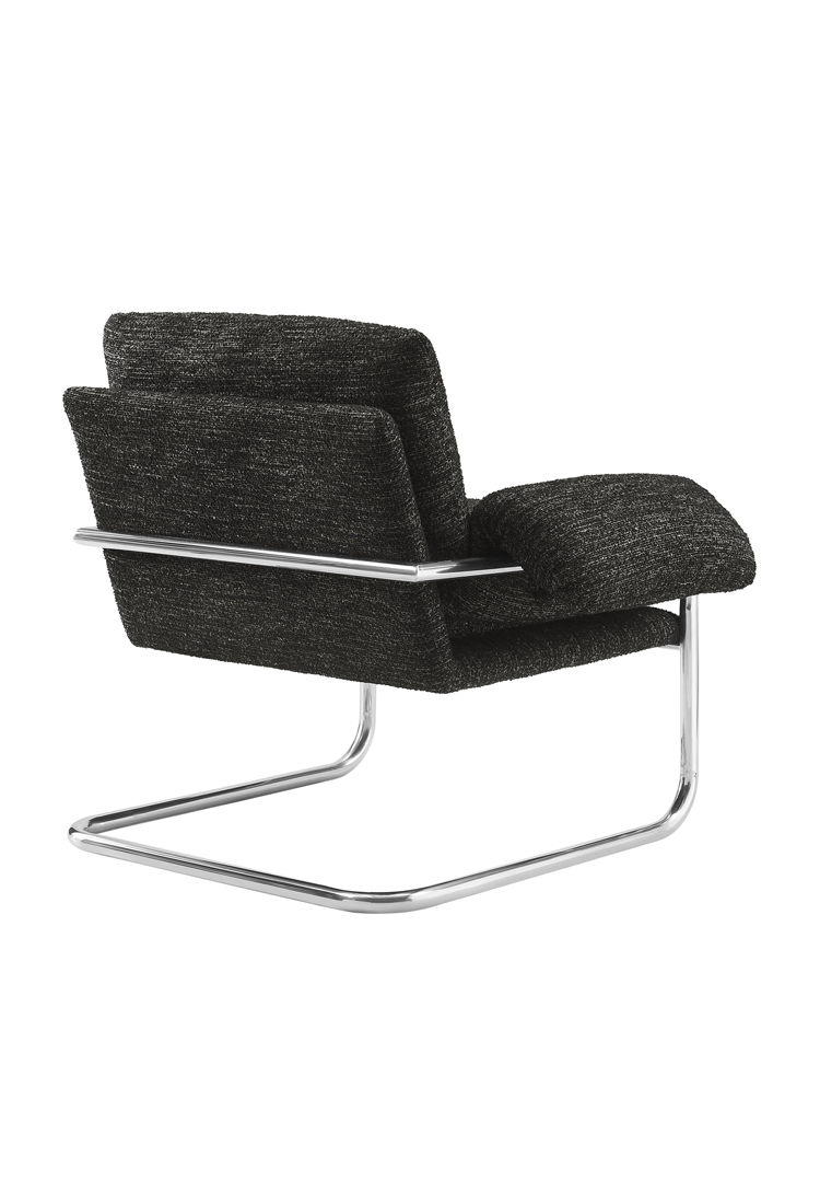 Ravessa Fabric Accent Chair,Charcoal