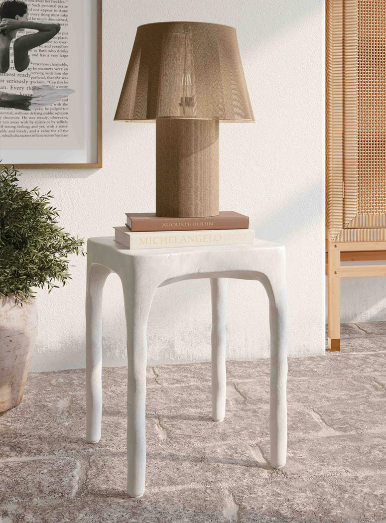 Miraquill Cream Textured Side Table