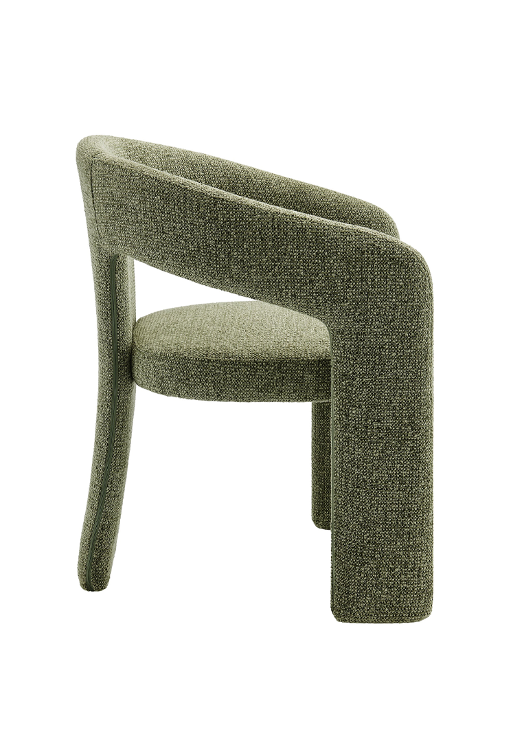 Elyssia Fabric Dining Chair,Leaf