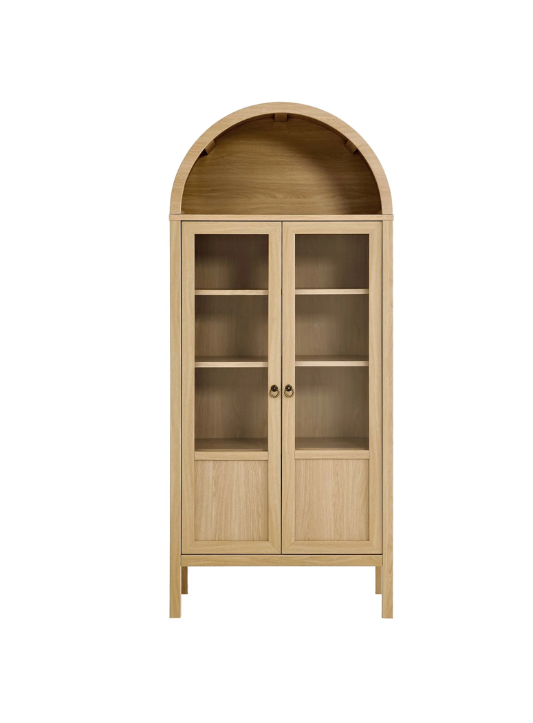 Calista Storage Display Cabinet,oak