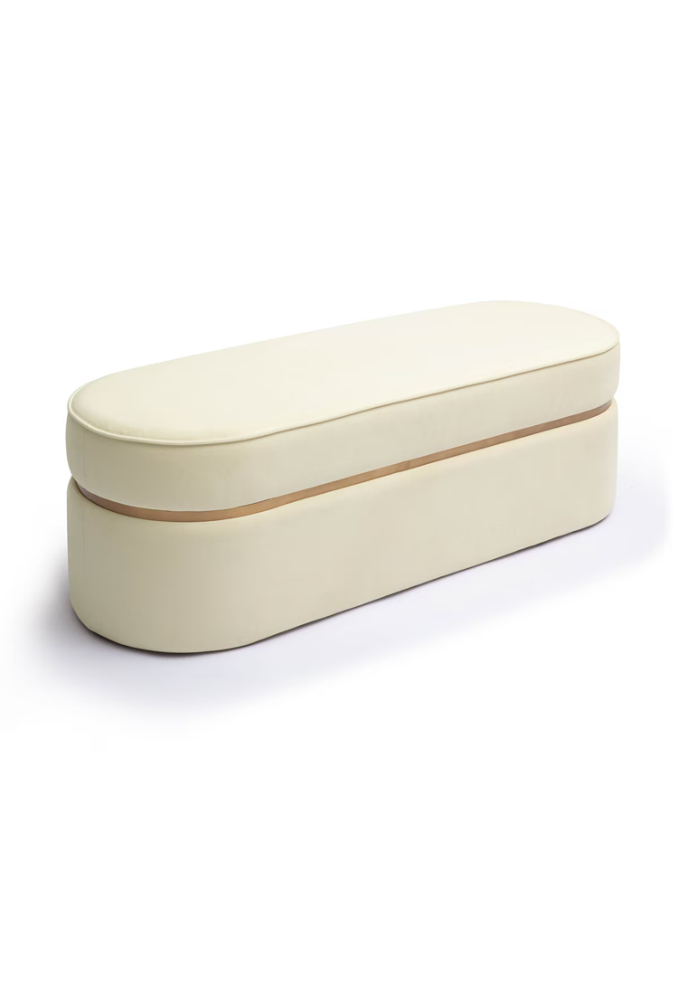 Kian Velvet Cream Bench