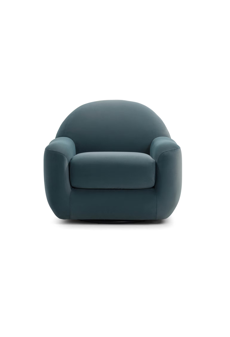 Ferenza Velvet Swivel Chair