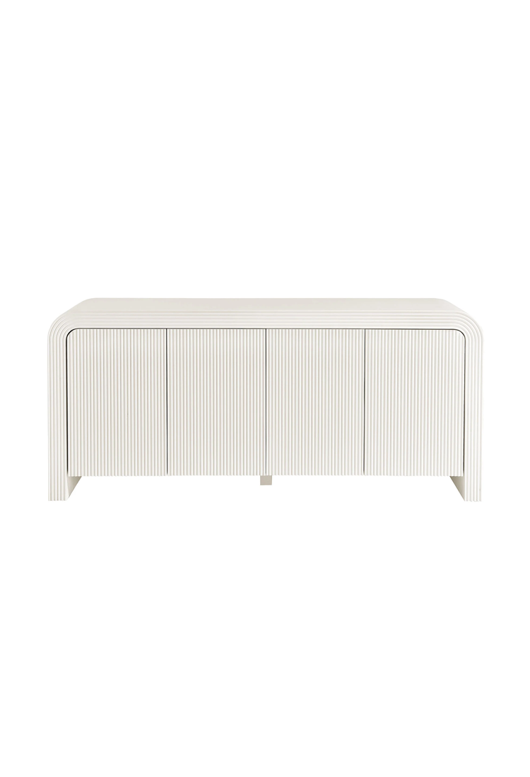 Timber 70" Sideboard Cabinet,White Matte