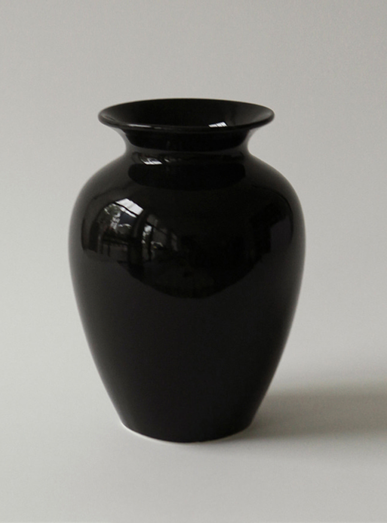 NR Ceramics Large Amohora Vase, Onyx