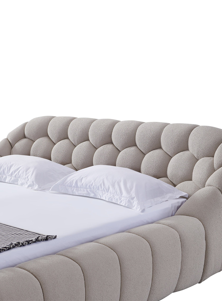 Veridian Queen Bed, Beige