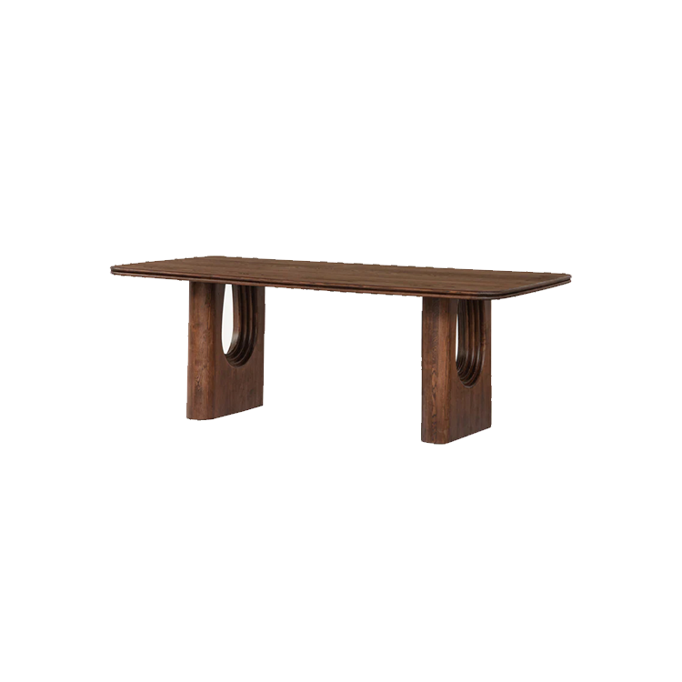 Layering Dining Table, Mud Brown