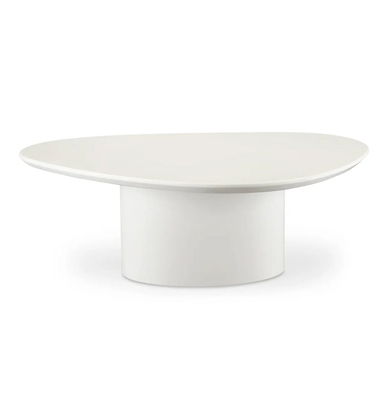 Cascade Coffee Table, ivory white