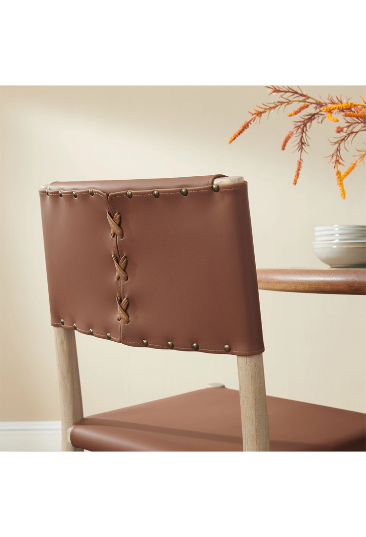 Empyrean Leather Dining Side Chair,Set of 2