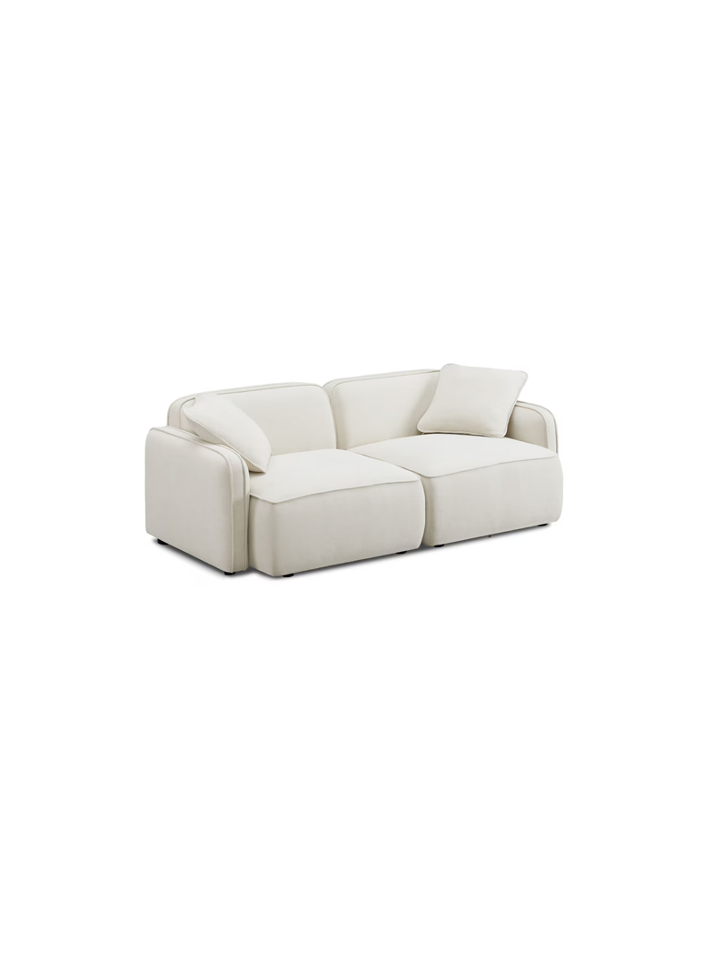 Syntara Linen Loveseat,Sand