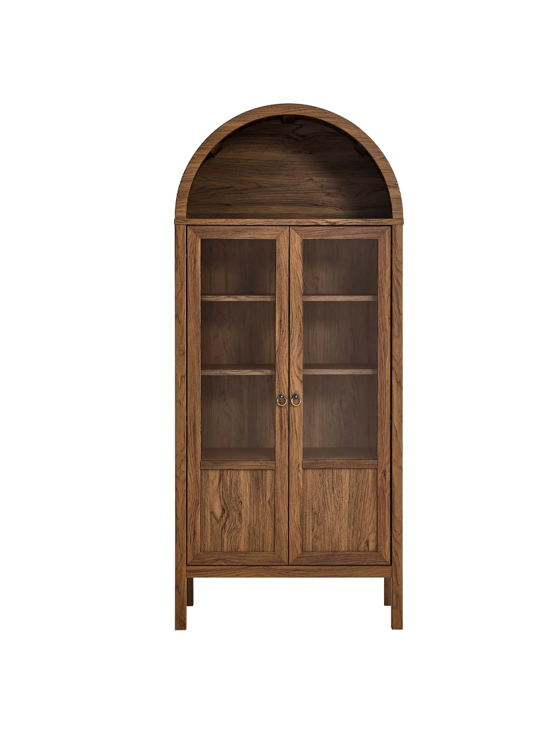 Calista Storage Display Cabinet,walnut