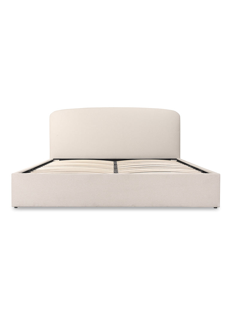 Snooze King Storage Bed,cream