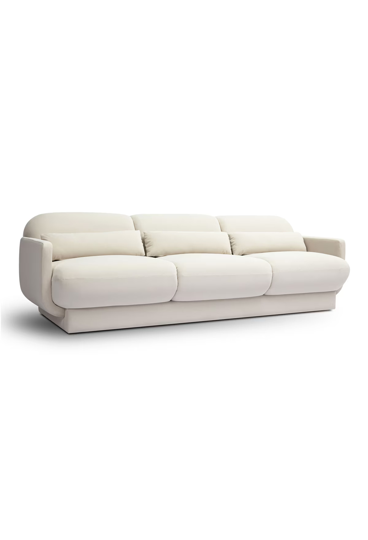 Azura Cream Velvet Sofa