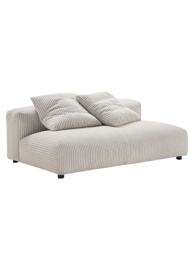 Aric Armless Sofa,almond