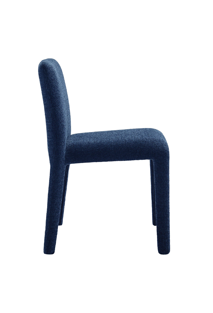 Noviara Fabric Dining Chair,Navy