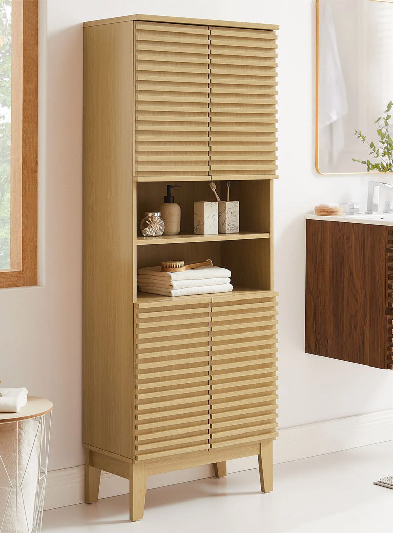 Chateau  Bathroom Storage Cabinet,oak