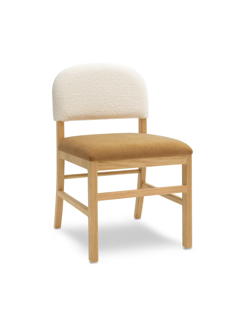 Aerisyn Cognac Performance Velvet Dining Chair