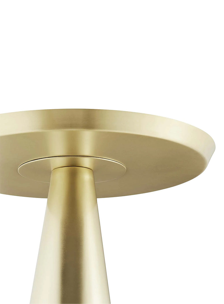 Aerin Round Side Table,brass