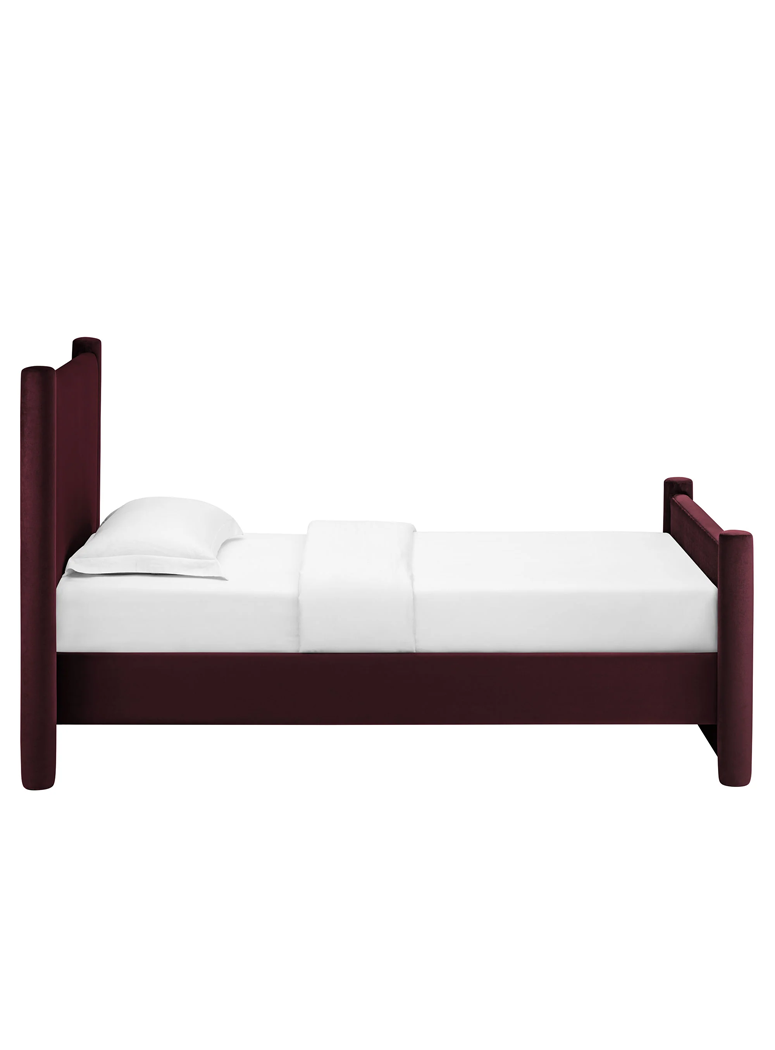 Mariselle Twin Plaform Bed,Mulberry