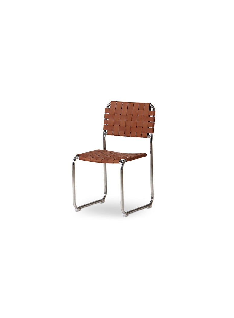 Veloxis Stainless SteelDining Chair,brown(set of two)