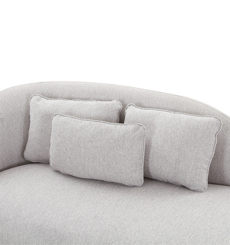 Denmark Velvet Chaise,grey