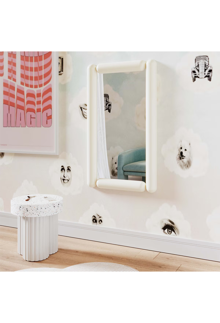 Voss Wall Mirror,Cream