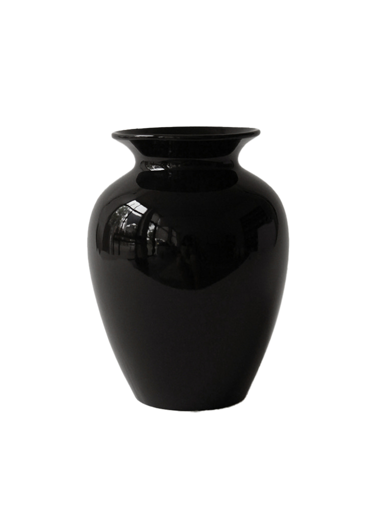 NR Ceramics Large Amohora Vase, Onyx