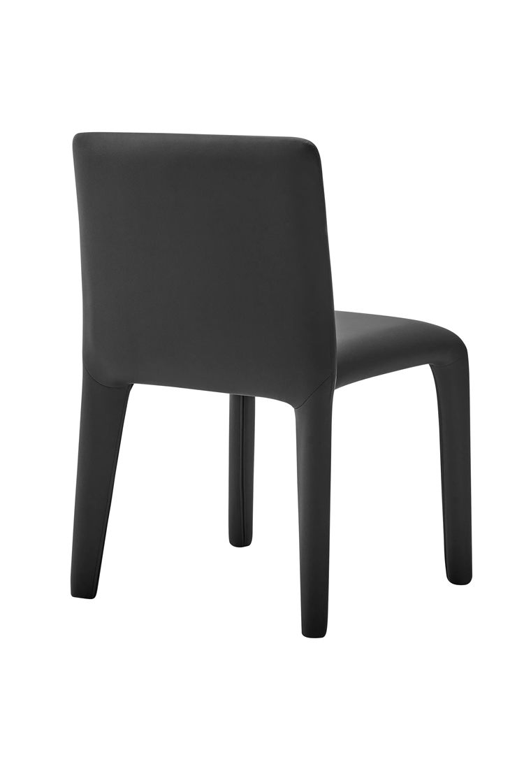 Noviara Vegan Leather Dining Chair,Black