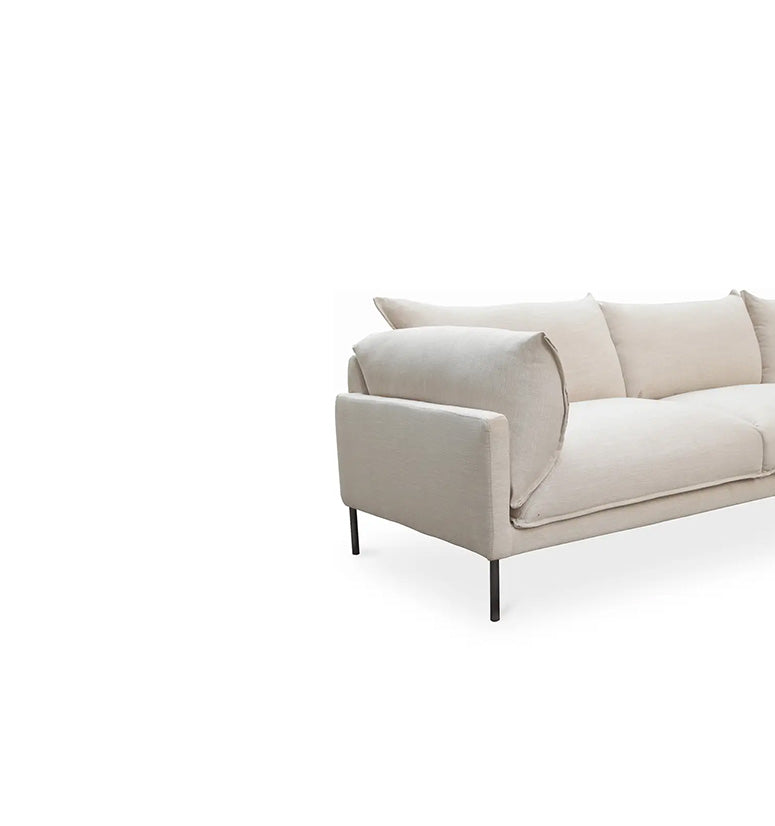 Quinn Sectional,2 facing option ,sandy beige