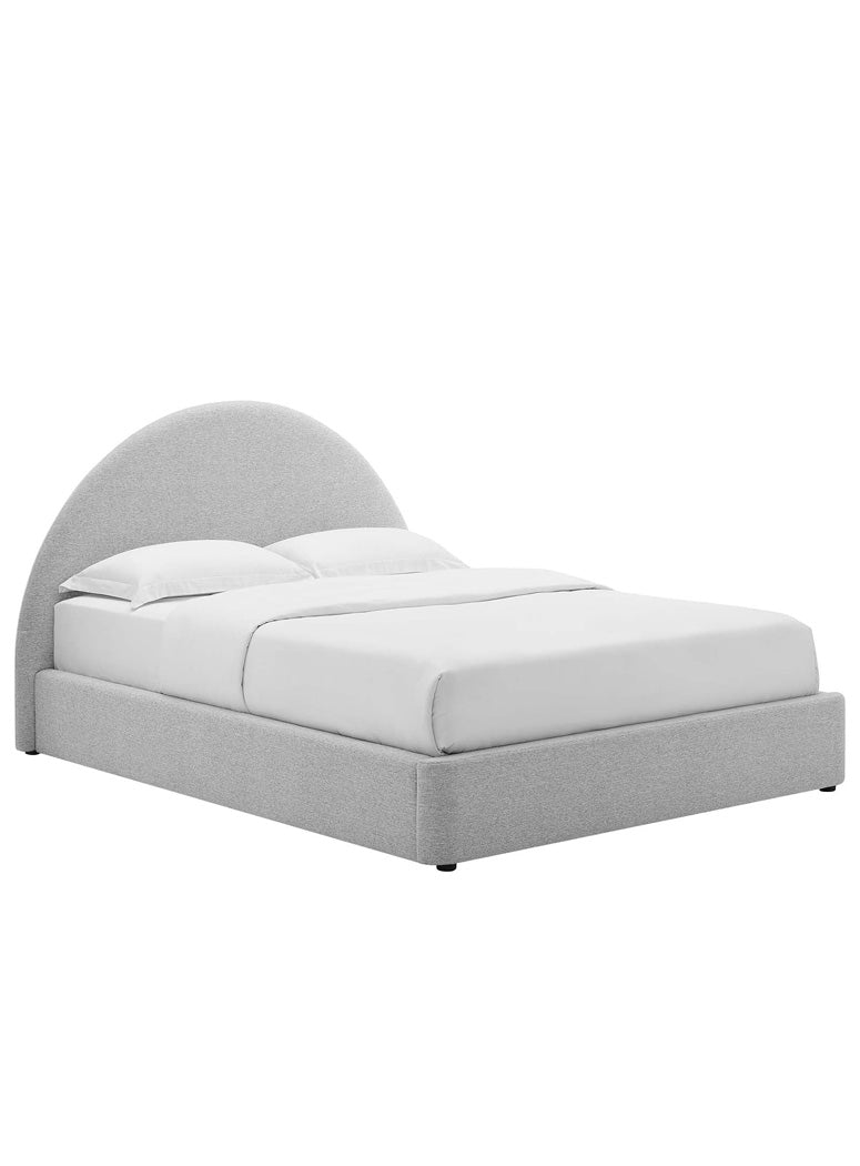 Hutch Queen Bed,light gray