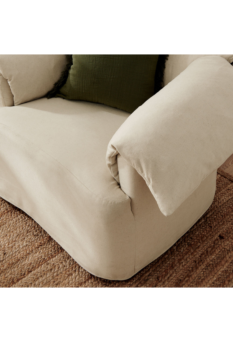 Euphoria Fabric Armchair,Linen