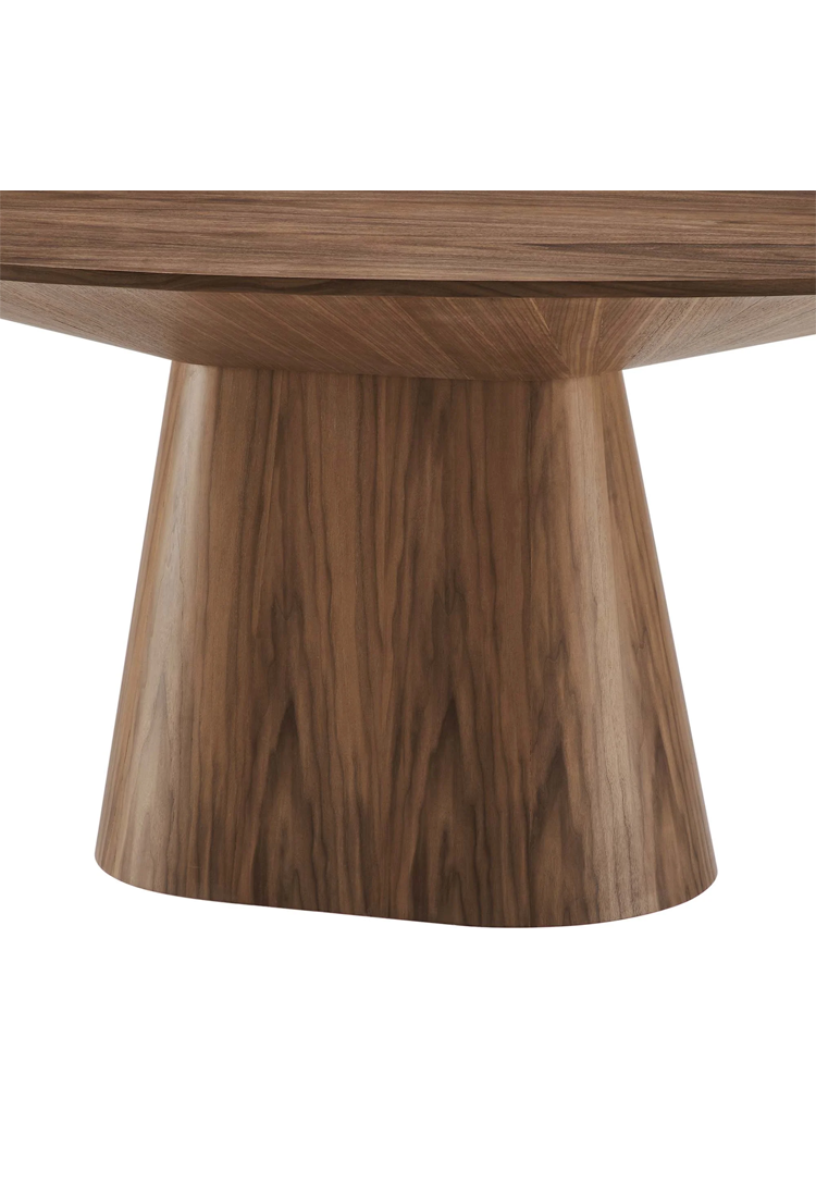 Quillon 75" Round Dining Table,Walnut