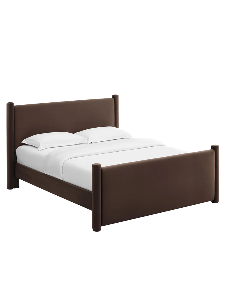 Mariselle King Plaform Bed,Mulberry