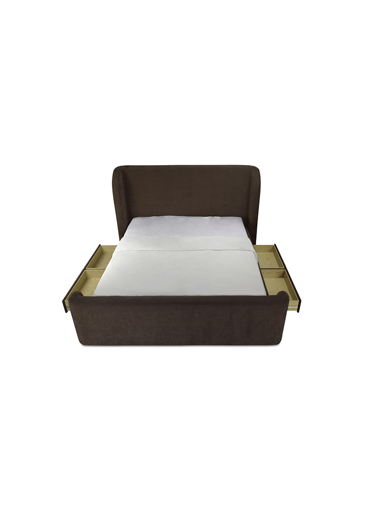 Lyra King Bed,brown