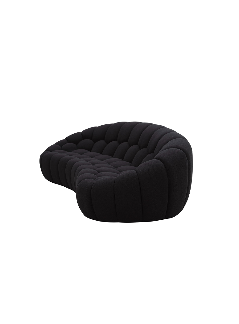 Veridian 104"Sofa, black