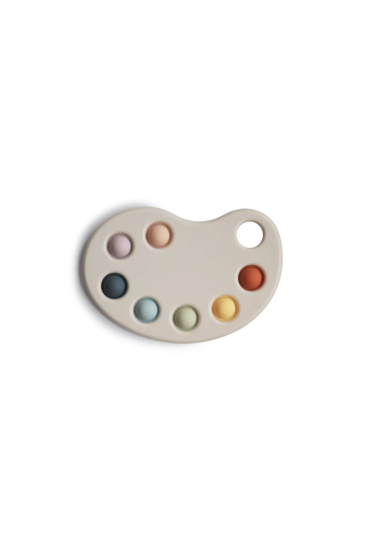 Mushie Paint Palette Press Toy