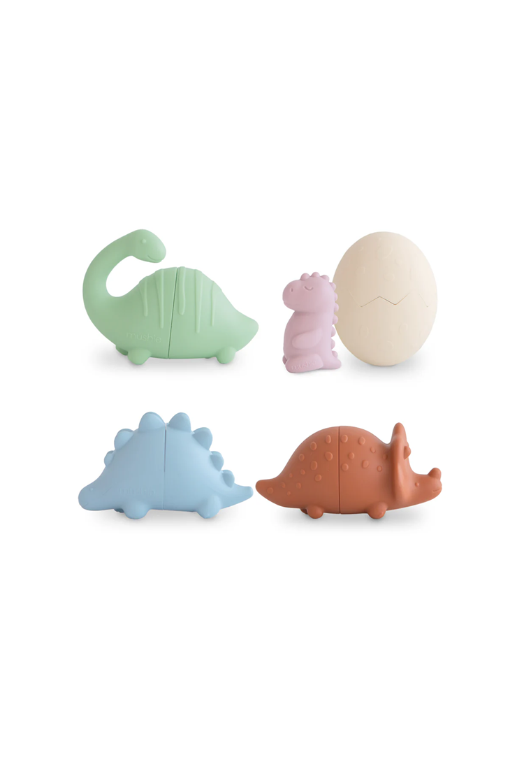 Mushie Dino Mold Free Bath Play Set