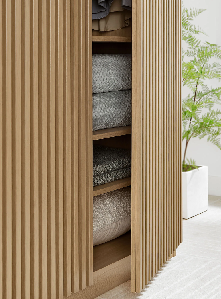 Calyx 2-Door Closet ,Oak