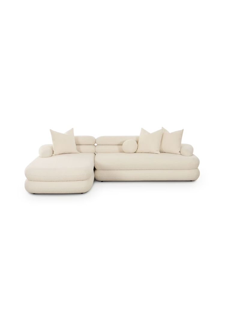 Restopia Cream Boucle LAF Sectional