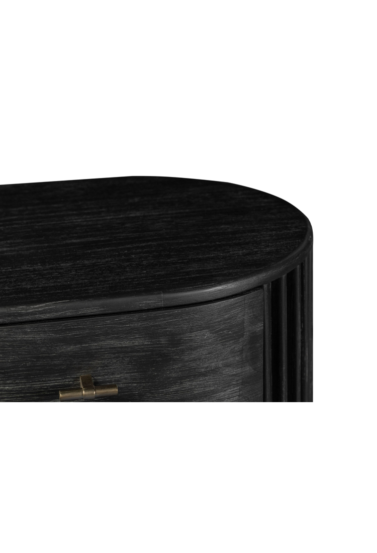 Cadenza Acacia Nightstand,Black