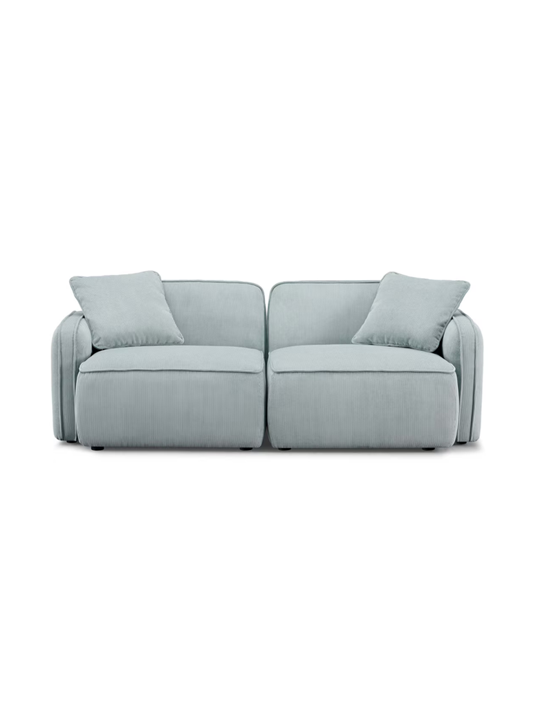 Syntara Velvet Loveseat,Light Green