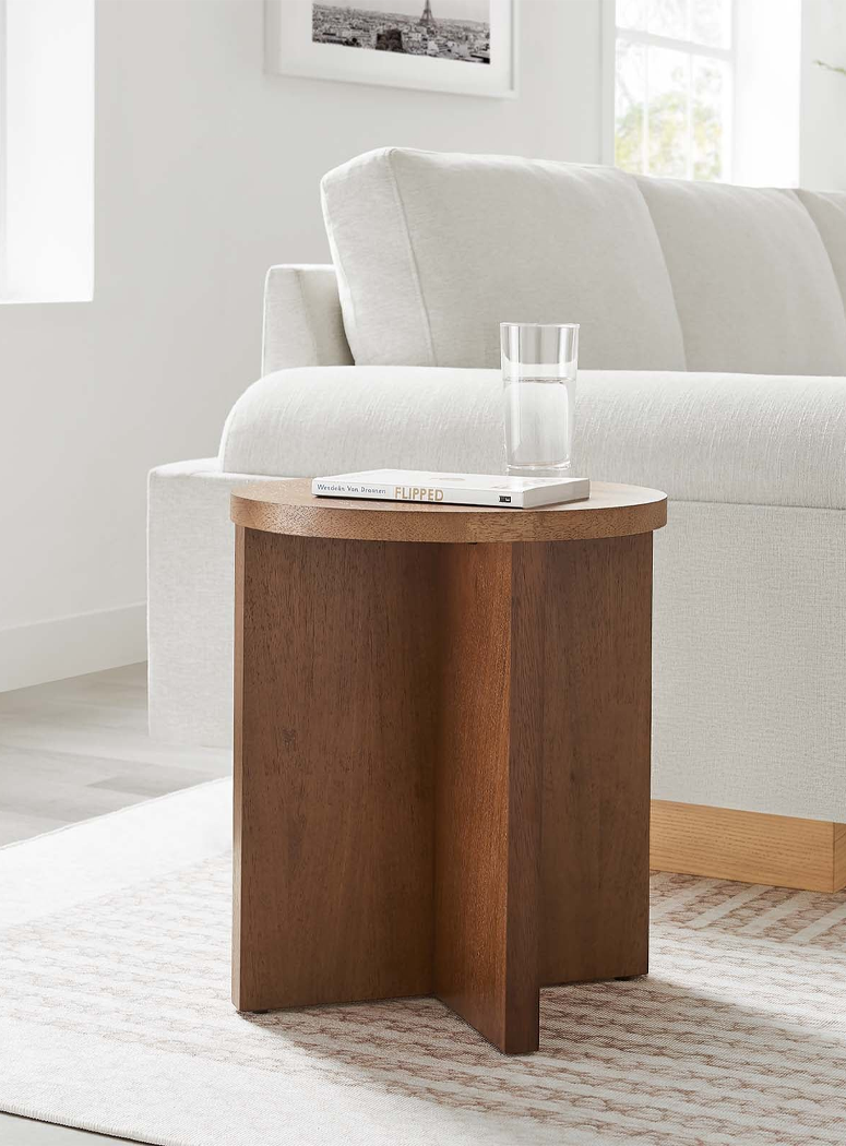 Quinlan Wood Side Table, walnut