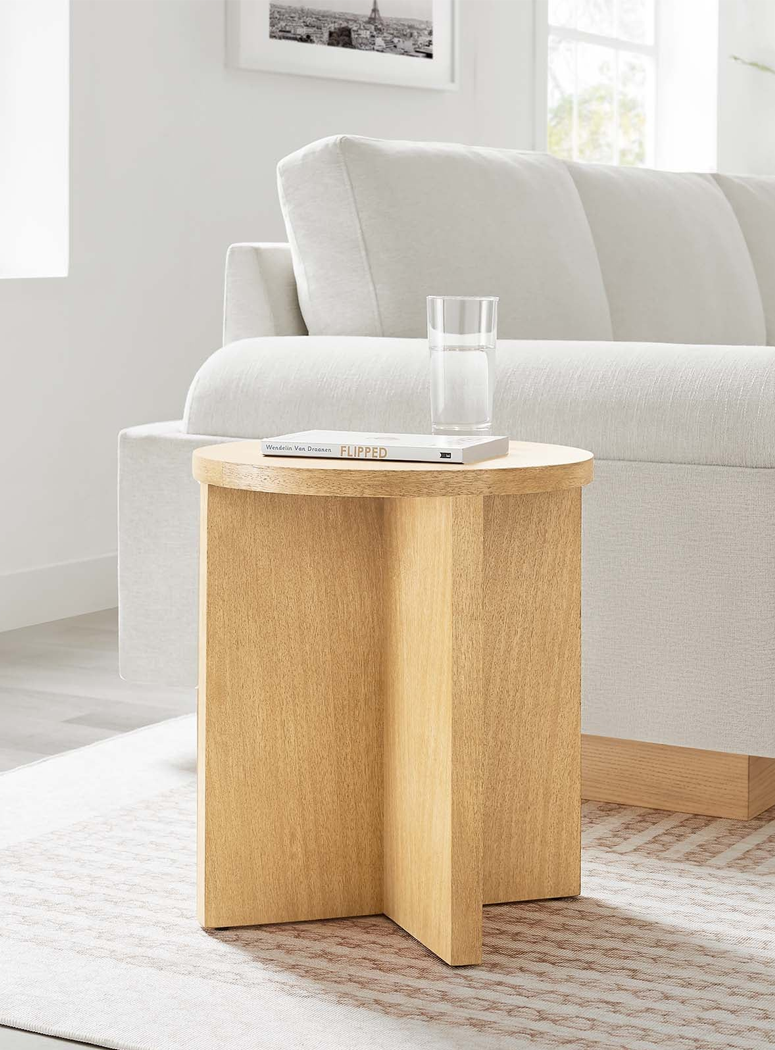 Quinlan Wood Side Table, natural