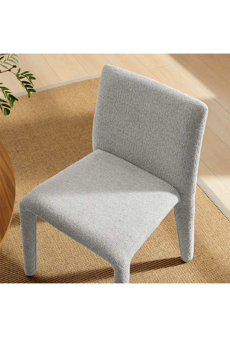 Noviara Fabric Dining Chair,Dove Gray