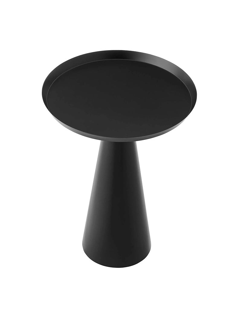 Aerin Round Side Table,black