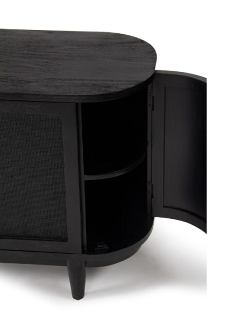 Couture 68" Media Stand,charcoal