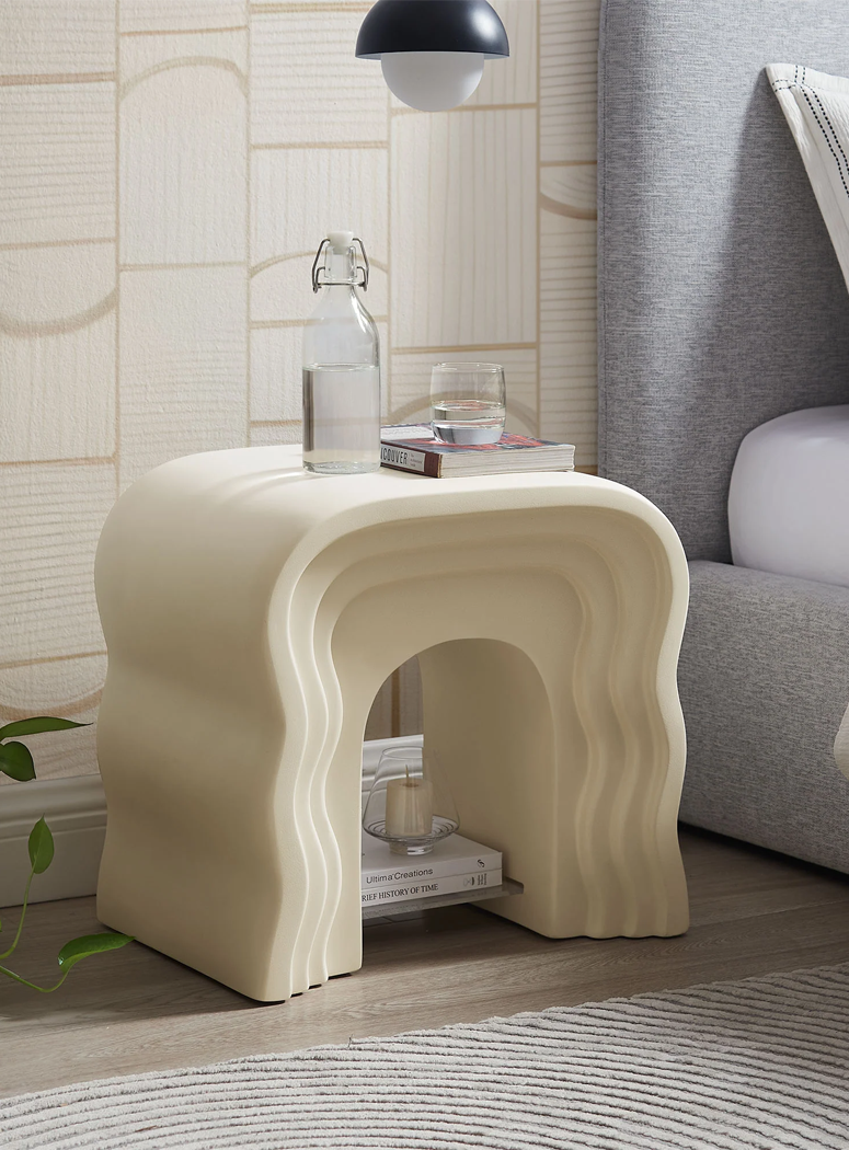 Nocturne Side Table,Ivory