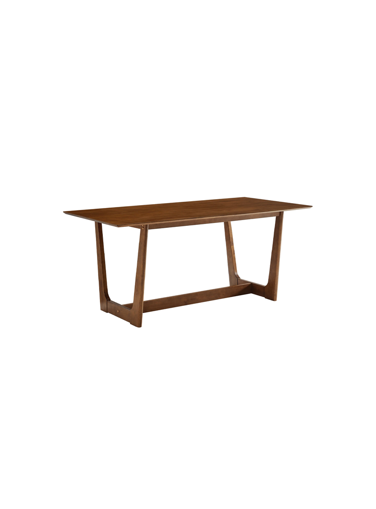 VeoFlux Rectangle Wood Dining Table,Walnut