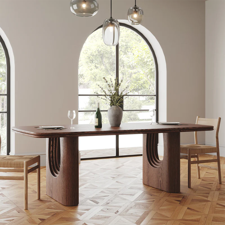Layering Dining Table, Mud Brown